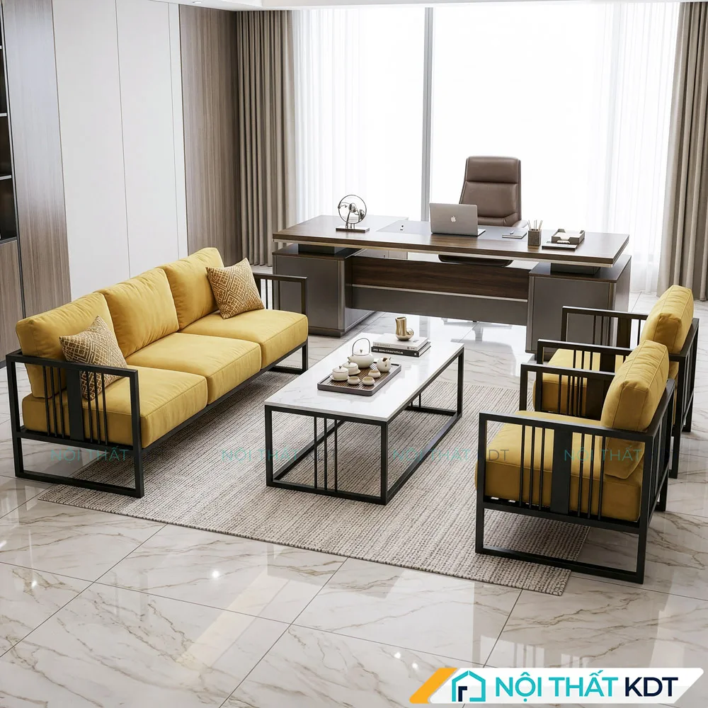 Sofa cho công ty và văn phòng đệm nỉ S550