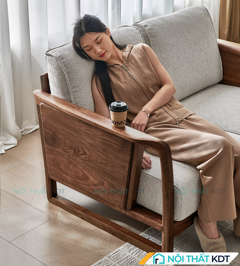 Sofa go 2 cho ngoi tay vin mong gon S559 1