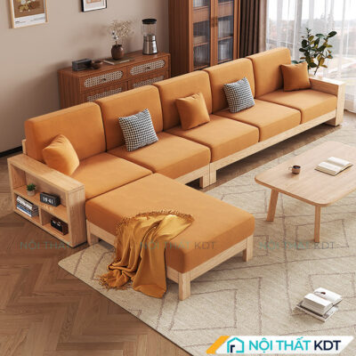 Sofa go 4 cho ngoi co hoc chua do S565 L4 2