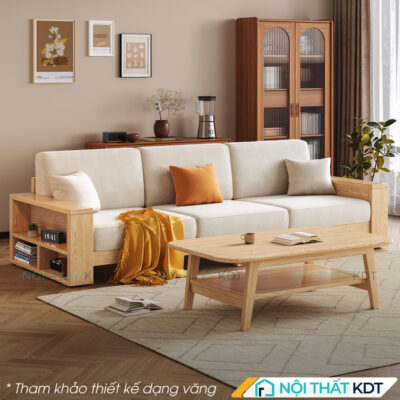 Sofa go 4 cho ngoi co hoc chua do S565 L4 5