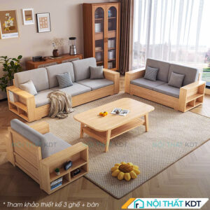 Sofa go 4 cho ngoi co hoc chua do S565 L4 6