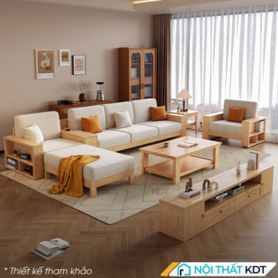 Sofa go 4 cho ngoi co hoc chua do S565 L4 7