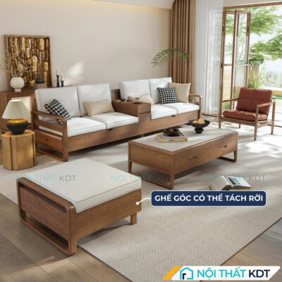Sofa go goc L 4 cho ngoi S561 L4 2