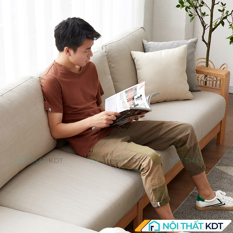 Sofa go goc L co ngan chua do S562 L4 1