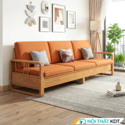 Sofa go tan bi phong khach S552 mau cam