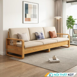Sofa go tan bi phong khach S552 mau kem