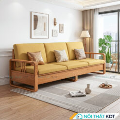 Sofa go tan bi phong khach S552 mau vang