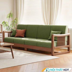 Sofa gỗ văng dài đơn giản nan dọc S556-V4