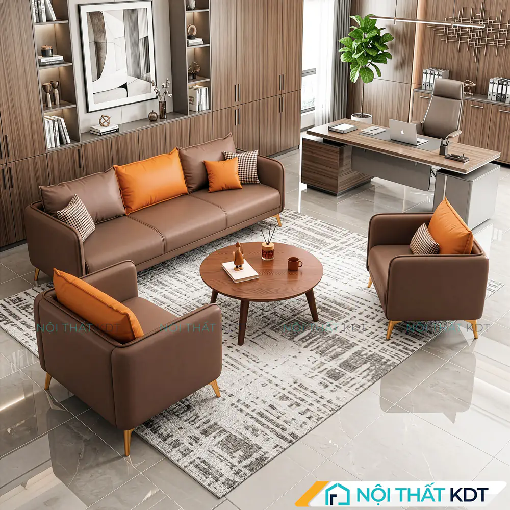 Sofa phòng giám đốc chân cao S529