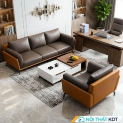 Sofa phòng giám đốc màu nâu cam S520