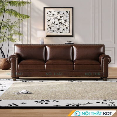 Sofa tan co dien boc da don gian S479 5