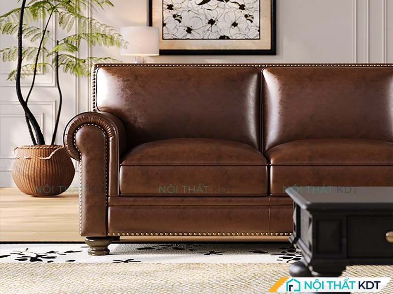 Sofa tan co dien boc da don gian S479 6