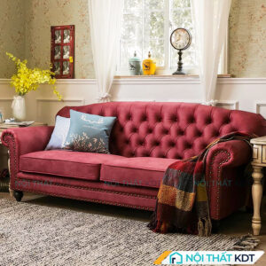 Sofa tân cổ điển bọc nỉ S475