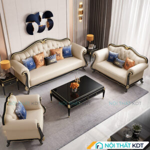 Bộ 4 sofa tân cổ điển kiểu dáng thanh lịch S485