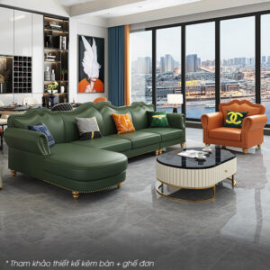 Sofa tan co dien trang nha boc da S488 2