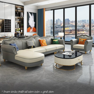 Sofa tan co dien trang nha boc da S488 4