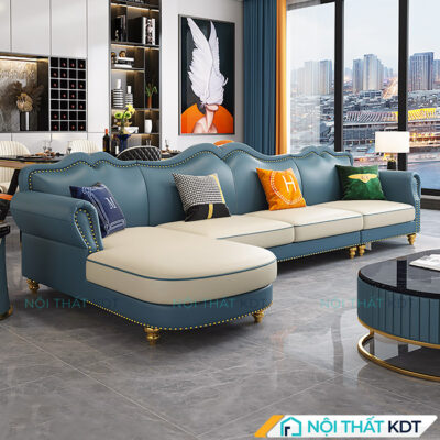 Sofa tan co dien trang nha boc da S488 7