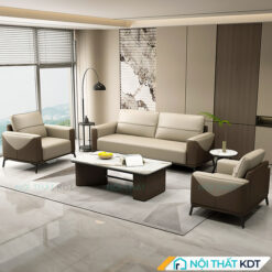 Sofa tiếp khách văn phòng bọc da S522