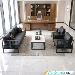 Sofa văn phòng hiện đại màu đen S550
