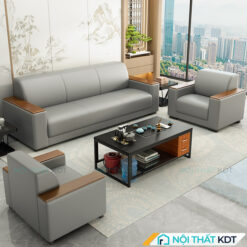 Sofa văn phòng bọc da kiểu dáng đơn giản S681