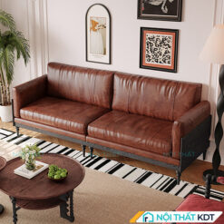 Sofa vang tan co dien de go S504 7