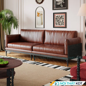 Sofa văng tân cổ điển đế gỗ S504