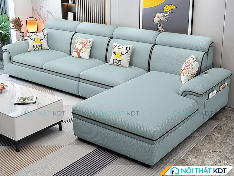 Bộ ghế sofa nỉ cao cấp 3 chỗ ngồi S36-L4 cho phòng khách