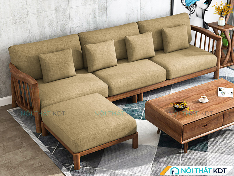 Sofa gỗ phòng khách S171-L3 3 chỗ ngồi