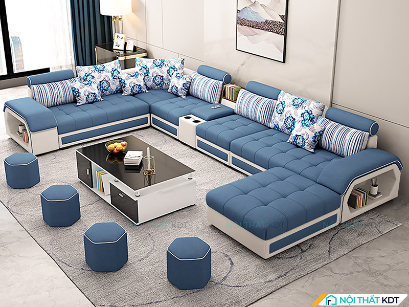 Sofa vải nỉ S29U tạo không gian thoáng, rộng rãi