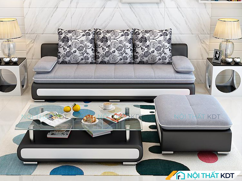 Sofa văng nỉ phòng khách S25 nhỏ gọn