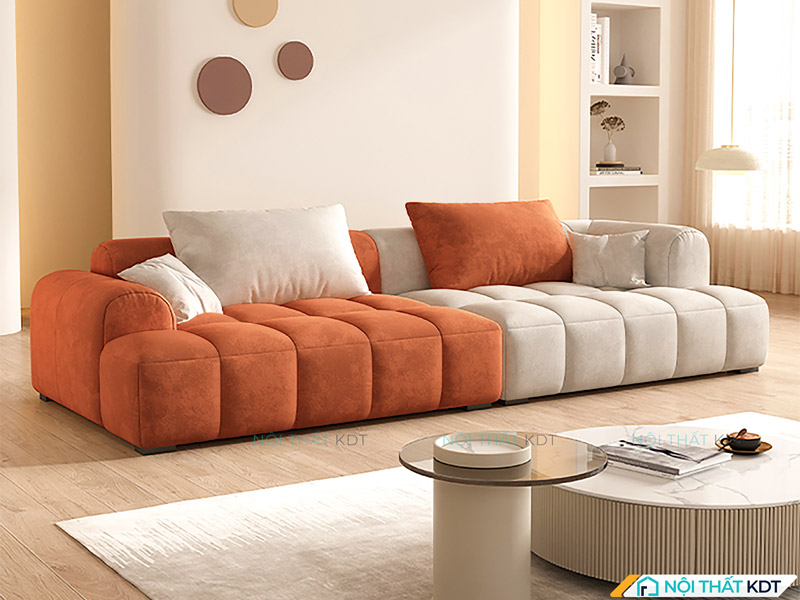 Sofa văng nỉ S434V kiểu dáng vintage