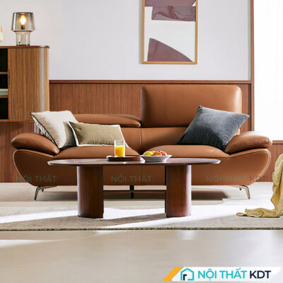 Ghe sofa vang da kieu Han Quoc S691 1