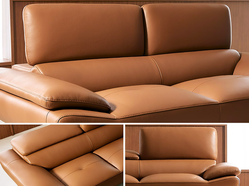 Ghe sofa vang da kieu Han Quoc S691 3
