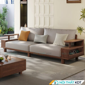 Sofa gỗ tay vịn 2 tầng độc đáo S567-V2