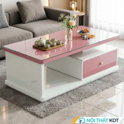 Ban tra kieu chu G B02 mau hong