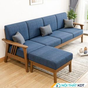 Sofa gỗ nan chéo 4 người ngồi S260-L4