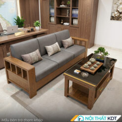Sofa vang go tay vin vuong S173 V3 mau xam ghi