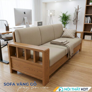Sofa vang go tay vin vuong phong lam viec