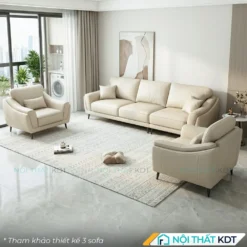 Bo 3 ghe sofa da em ai S226 mau kem