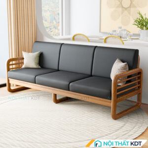 Ghe salon vang go S175 V3 den