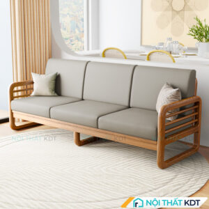 Ghe salon vang go S175 V3 ghi