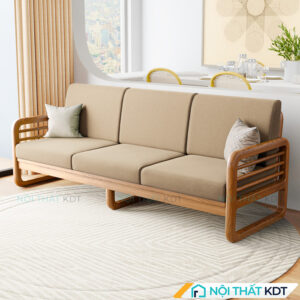 Ghe salon vang go S175 V3 nau