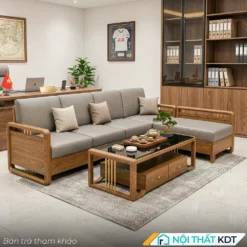 Mẫu sofa gỗ đẹp cho phòng khách S331-L