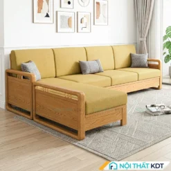 Mau sofa go phong khach S331 L4 mau vang