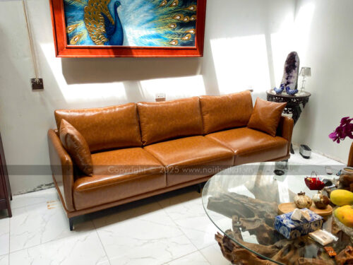 Bộ sofa văng da giá rẻ nhỏ gọn tiết kiệm diện tích S112 photo review