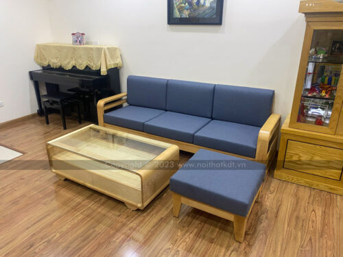 Sofa gỗ góc L đơn giản chắc chắn S178-L photo review