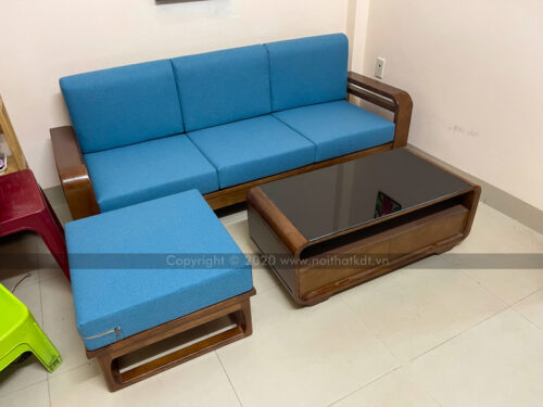 Sofa gỗ góc L đơn giản chắc chắn S178-L photo review