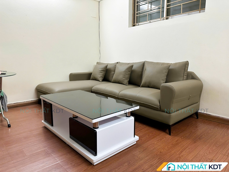 Sofa da góc L đẹp tinh tế S188 photo review