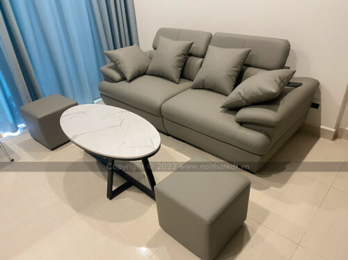 Sofa văng da phòng khách S215-V photo review