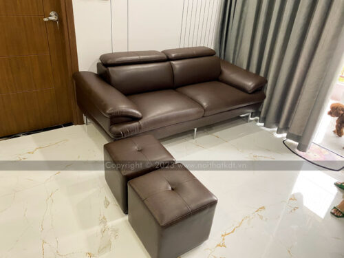 Sofa văng da phòng khách S215-V photo review